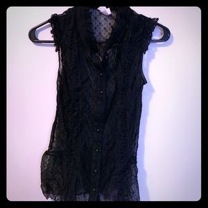 Black lace dress tank